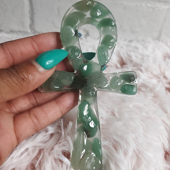 Aventurine resin ankh - Picture 2 of 2